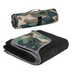 Tirrinia Outdoors Camo Blanket, Sherpa Fleece Warm Camo Gifts for Him/Husband/Dad, Camo Hunting Gifts, for Men, Camping Blanket for Woodland Hunting, Car, Football, Beach, Concerts,Green,51\'\'X 59\'\'