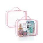 BAGSMART Clear Toiletry Bag, TSA Approved Travel Toiletry Bag Carry On Travel Accessories Bag Airport Airline Quart Size Bags water-resistant Makeup Bag for Women