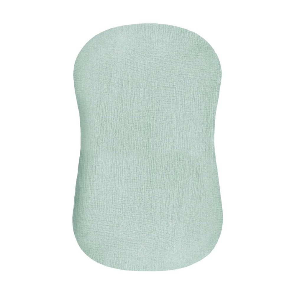 Hooyax Muslin Baby Lounger Cover, 100% Cotton Durable Newborn Lounger Cover, Soft and Breathable Infant Lounger Cover for Boys Girls, Covers Only (Blue-Green)