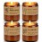 Large 9 oz Scented Candle Gift Set, 10% Essential Oils Soy Wax Candles in Vintage Amber Jars, Aromatherapy 4-Pack - Sandalwood Rose, Lavender - Luxury Holiday Gifts for Women, Organic Soy Wax