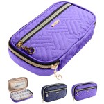 BAGSFY Pill Organizer Case 2 Times a Day- Weekly Medicine Organizer Travel Pill Box with Removable 7 Day Medicine Case Container for Fish Oil, Vitamin, Supplement