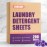 LANSIRY Laundry Detergent Sheets - 200 Loads, Lavender Scent, Compact, Lightweight, Eco-Friendly, Hypoallergenic, Portable, Save Space and Travel