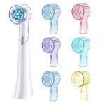 6 Pack Toothbrush Covers for Oral B iO Replacement Heads, Toothbrush Cover Caps for Oral B Bruan Pro 1000 Electric Toothbrush HeadiO Toothbrush Head Cover for Travel & Home (Mixing Colors)