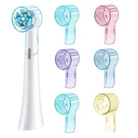 6 Pack Toothbrush Covers Compatible with Oral B iO Replacement Heads, Toothbrush Cover Caps Compatible with Oral B Bruan Pro 1000 Electric Toothbrush HeadiO Toothbrush Head Cover for Travel & Home