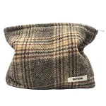 GUTGNK Women\'s Plaid Travel Cosmetic Bag - Small Skin Care Cosmetic Change and Wash Convenient Handbag With Zipper Storage