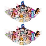 Lilly\'s Love Large Stuffed Animal Hammock | Corner Hanging Organizer, Toy Storage, Stuffed Animal Storage Net | Made from Quality Fishing Net, Holds 12lbs | 79x63x63 (White, 2 Pack)