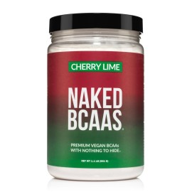NAKED Cherry Lime BCAAs Amino Acids Powder, 100% Pure 2:1:1 Formula, Vegan Branched Chain Amino Acids, Instantized All Natural BCAA Powder Supplement - 501 Grams, 34 Servings