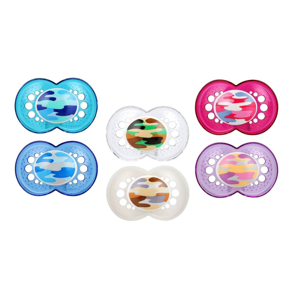 MAM Original Pacifier, 16+ Months, 6 Pieces, Nipple Shape Helps Promote Healthy Oral Development, Unisex Value Pack