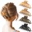 OPAUL Hair Clips for Thick Hair, 4 Pack - Extra Large Hair Claw Clips for Women, 4.75 Hair Accessories for Women Girls Gifts, Neutral 4 Colors: Blonde, Caramel, Chestnut, Black