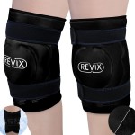 REVIX 20 XXXL Large Gel Ice Pack for Knee, Knee Ice Pack Wrap Around Entire Knee for Post-Workout Recovery, Ease Knee Discomfort and Fatigue, Promote Flexibility and Mobility, 2 Packs