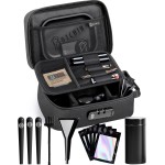 OZCHIN Large Smell Proof Bag with Combination Lock Odor Proof Lock Box Travel Storage Case Activated Charcoal Bag Great Christmas Gift (Black)