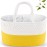 ABenkle Caddy - Premium Cotton Diaper Basket, Nursery Storage Bin and Car Organizer - Yellow