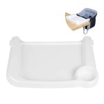Fast Dining Tray, Indispensable Accessory for Hook on High Chair- Make Meal Easy for Child, Removable Dining Tray - Easy to Carry and Install, Non Slip/Space Saver/Reusable, White