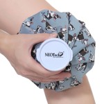 NeoTech Care Ice Bag, Screw Top Fillable, Reusable (Blue Bulldog Design, 8 inch)