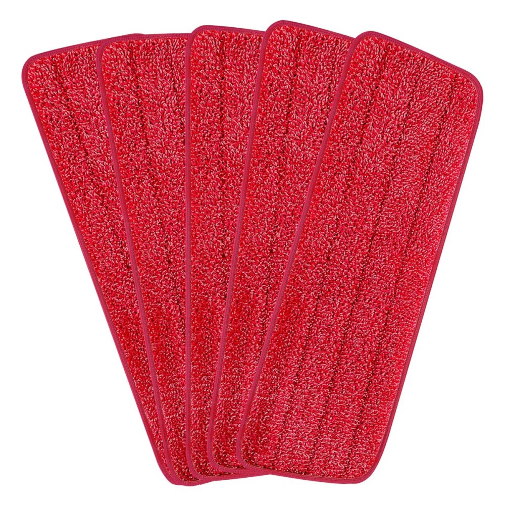 H-Gamely 16.5 inch Reusable Mop Pads Microfiber Spray Mop Replacement Heads for Wet/Dry Mops Compatible with Bona Floor Care System (5 Pack)