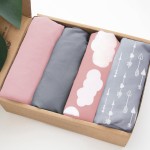 Baby Bassinet Sheets 4 Pack Compatible with BCOL, COWIEWIE, YADAQE, Graco Travel Lite Crib, Cloud Baby, Ingenuity Bassinet, Ultra Soft & Skin-Friendly, Pink Print