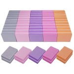 Nail Buffers (50 Pack), Mini Buffer Block Nail File for Acrylic Nails and Natural Nails, 100/180 Grit Nail Buffer Block Bulk Buffing Blocks for Nail Buff Professional Manicure File Blocks Mix Color