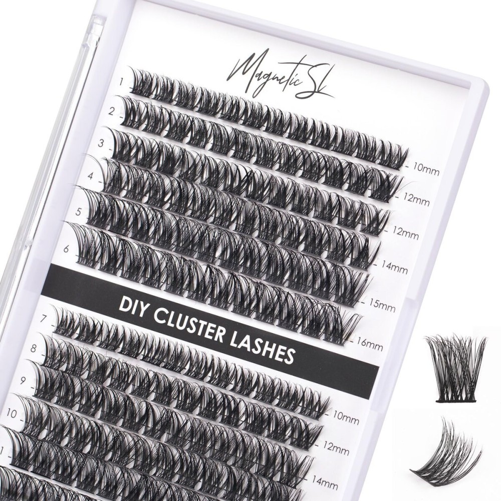 Lash Clusters 144 Pcs Individual Lashes Clusters Eyelash Extensions False Eyelashes DIY Lash Extension Reusable False Eyelashes Natural Look Mix 10-16mm C D-Curl-DM01