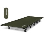 Naturehike GreenWild Camping Cot, Ultralight Folding Backpacking Cot, 60-Second Easy Set-Up, Supports 330lbs, Portable Camping Bed for Adults for Camping Hiking Travel Home