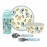 Zak Designs 5-Piece Dinnerware Set, Bluey - Durable Plastic & Stainless Steel - Includes Water Bottle, 8-Inch Plate, 6-Inch Bowl, Fork & Spoon - Suitable for Kids Ages 3+