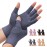 DRNAIETY 2-Pair Arthritis Compression Gloves- for Hand Arthritis, Carpal Tunnel Pain, Rheumatoid Arthritis, RSI, Fingerless, Anti-Slip, Breathable Gloves for Men & Women, Typing, Daily Use(S Blue)