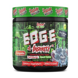 Psycho Pharma New Perfect Powders with Zengaba Energy Feel Good Focus Edge of Insanity - Most Intense Workout Powder for Focus, Strength & Energy (MaliBlue Blast)