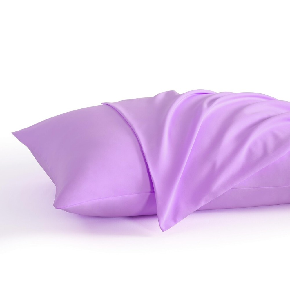 NTBAY Toddler Pillow Cases Set of 2, 2 Pack Brushed Microfiber 14x20 Pillow Cases, Soft, Wrinkle, Fade, Stain Resistant Light Purple Pillow Cases with Envelope Closure, 14x20 Inches, Ligt Purple