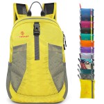 sinotron 22L Lightweight Packable Hiking Backpack, Small Hiking Backpack Day Pack for Women Men Travel Camping Vacation (yellow)
