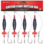 XFISHMAN Catfish-Rig-for-Bank-Fishing-Catfishing-Tackle-Floats-with-Rattler-Santee Cooper Rig Equipment(Black-2.5 inch)