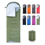 Sleeping Bags for Adults Backpacking Lightweight Waterproof- Cold Weather Sleeping Bag for Girls Boys Mens for Warm Camping Hiking Outdoor Travel Hunting with Compression BagsGreen