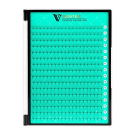 VAVALASH Premade Fans Eyelash Extensions 320 Fans 5D 6D 8D 10D 12D 0.05 0.07 Thickness C/D Curl Middle Stem Pointy Base Premade Fans Russian Volume Lash Extensions (320 Fans-5D-0.07-C-8-15mm)