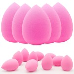 12 Pieces Professional Makeup Sponge Set,Latex Free Flawless Soft Setting Face Puffs,Beauty Sponge Blender Cosmetic Applicator for Powder,Liquid,Facial Makeup Tools