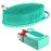 Metene Silicone Exfoliating Body Scrubber with Loop, Body Scrubber for Men and Women, Silicone Loofah for Shower, Soft Silicone for Shower and Bath Skincare Routine(Green)