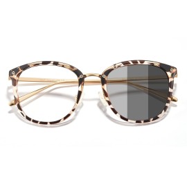 Cyxus Blue Light Glasses Photochromic Lens for Women, Fashionable Computer Glasses on Office Reduce Eye Strain Anti Migraine Great for Working Reading