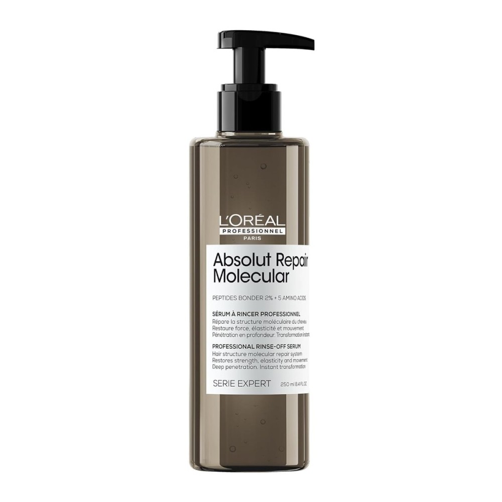 L\'Oral Professionnel Paris Absolut Repair Molecular Rinse Off Hair Serum - Deep Conditioning Treatment For All Damaged Hair Types, Repairs Damage & Restores Strength