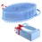Metene Silicone Exfoliating Body Scrubber with Loop, Body Scrubber for Men and Women, Silicone Loofah for Shower, Soft Silicone for Shower and Bath Skincare Routine (Blue)