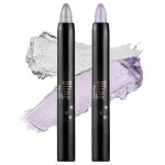 Boobeen Eyeshadow Stick Pencil Crayon Waterproof Cream Eyeshadow Glitter Eye Makeup, Easy to Use (02 + 08)