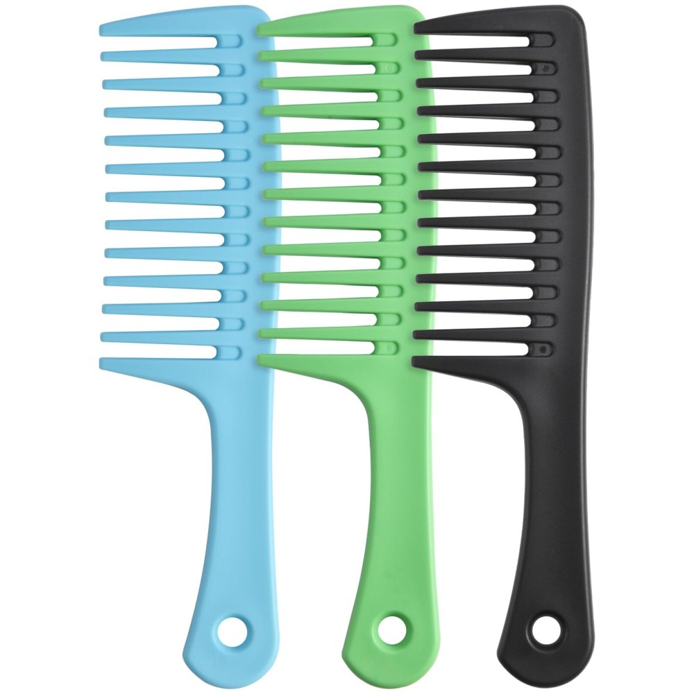 Wide Tooth comb, Large Detangling Comb for Women and Men, Durable Styling Brush for Curly, Long, Wet Hair Types - Professional Hair Care.