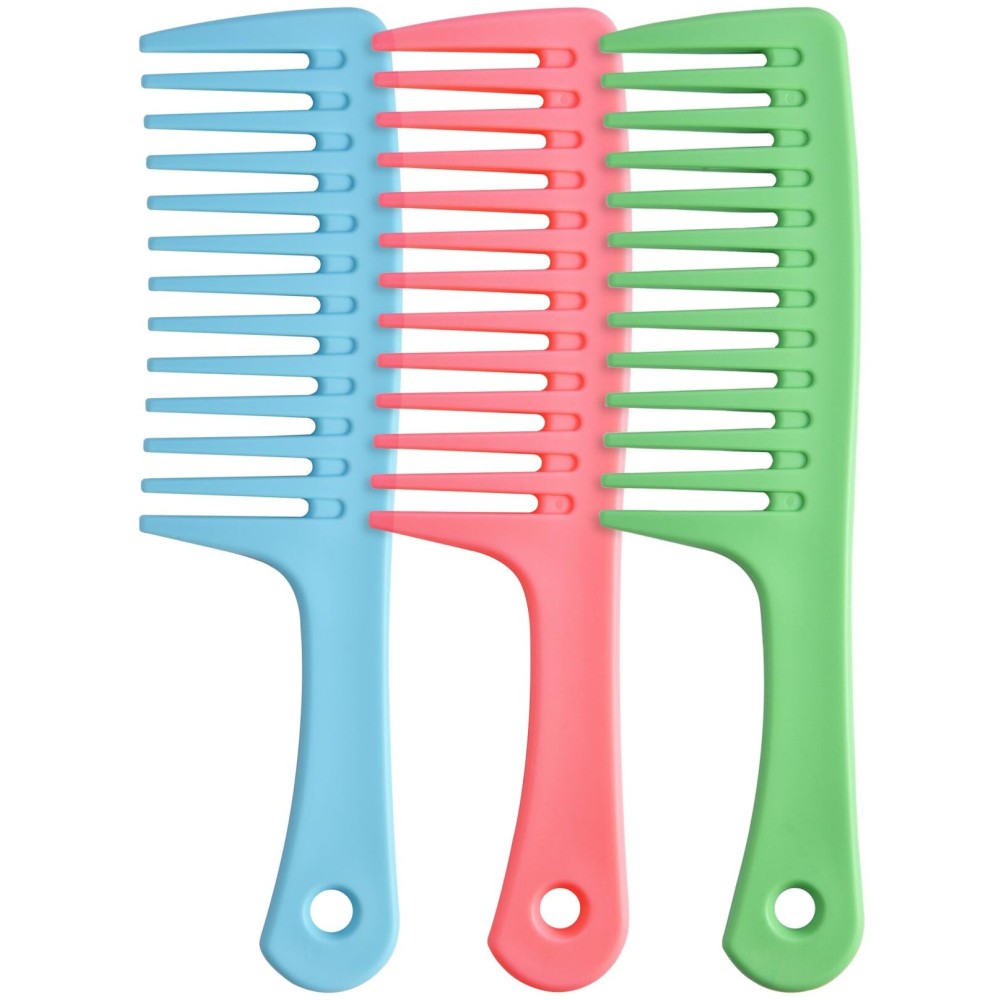 Wide Tooth comb, Large Detangling Comb for Women and Men, Durable Styling Brush for Curly, Long, Wet Hair Types - Professional Hair Care.