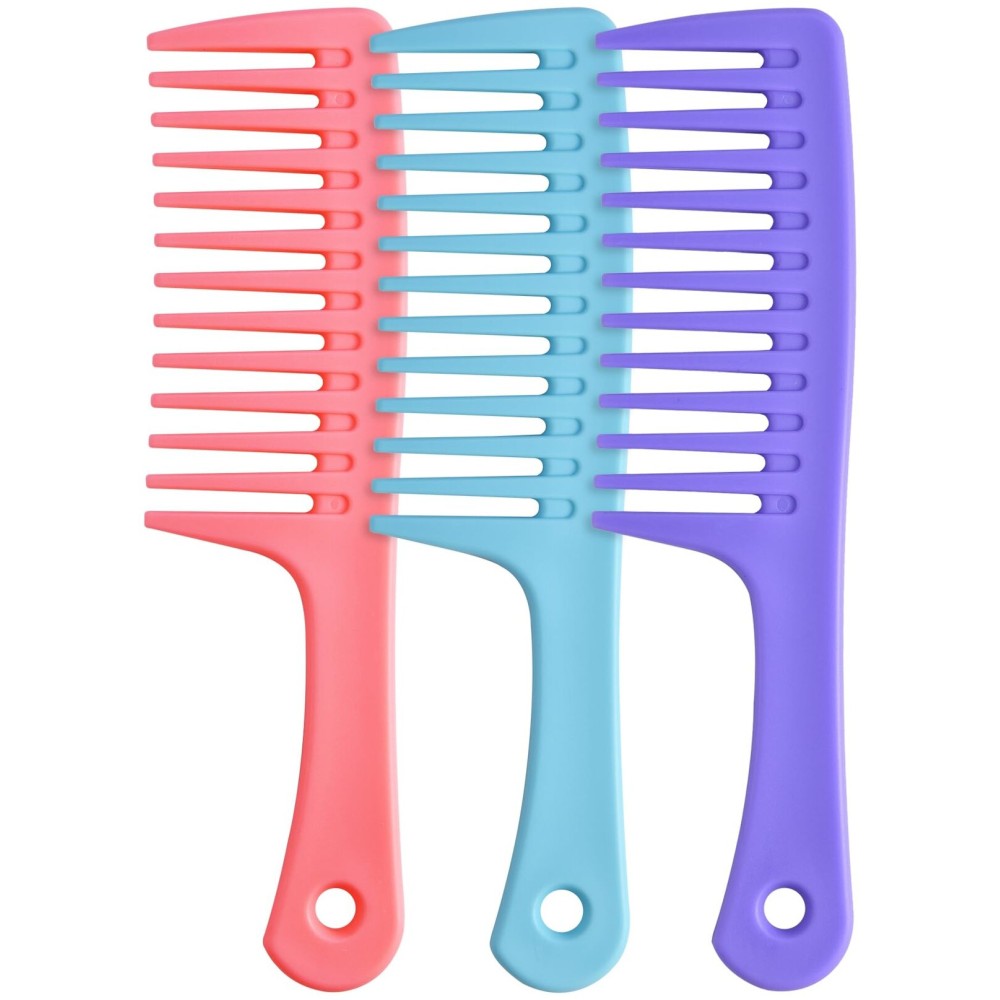 Wide Tooth comb, Large Detangling Comb for Women and Men, Durable Styling Brush for Curly, Long, Wet Hair Types - Professional Hair Care.