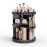 Rosoenvi Rotating Makeup Organizer, 360 Spinning Skincare Organizers, Adjustable Layer Cosmetic Storage Lazy Susan Makeup Organizers for Dresser Bathroom, Medium, Black