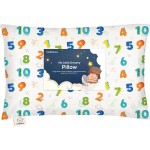 Toddler Pillow with Pillowcase - 13x18 My Little Dreamy Kids Travel Bed Pillows for Sleeping, Organic Cotton Small Pillowcase, Soft & Breathable, Machine Washable, Toddlers 2-5 years old (Dino123)