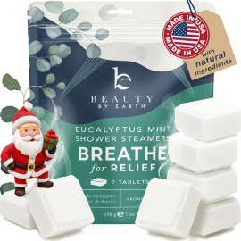 Shower Steamers Aromatherapy - USA Made with Natural Ingredients & Eucalyptus Essential Oil, Christmas Stocking Stuffers for Men & Women, Large Shower Bombs, White Elephant Relaxation Spa Gifts