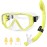 U PHITNIS Kids Snorkel Set for Age 4-14 - Dry Top Snorkeling Gear for Kids Junior & Youth - Childs Diving Mask with Big Eyes for Boys Girls - Anti-Fog Snorkeling Mask and Snorkel Set