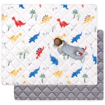 Odorless Premium Foam Baby Play Mat 71 x 59, Soft Microfiber Fabric Crawling Mat for Floor- Comfortable and Hypoallergenic, Non-Slip Cushioned Floor Playpen mat for Infants,Babies,Toddlers