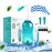 Waterpulse Neti Pot Sinus Rinsing, Nasal Wash Bottle Sinus Rinsing Bottle Cleaner Pressure Irrigation Neti-Pot with Sticker Thermometer for Adult & Kid BPA Free (Green)