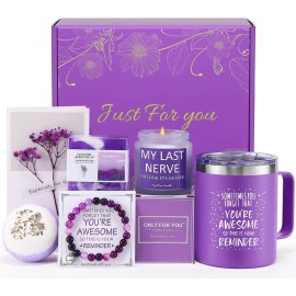 Birthday Gifts for Women, Relaxing Spa Gift Basket Set , Unique Gifts for Her, Friends, Mom, Sister, Coworker, Wife, Girlfriend, Happy Birthday Gift Ideas, Mothers Day, Christmas Gifts for Women