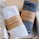 Pack and Play Sheets Fitted - Compatible with Graco Pack n Play Playard Crib and Other 27 x 39 Inch Playpen Mattress - Snuggly Soft 100% Jersey Cotton - Light + Dark Grey - 2 Pack