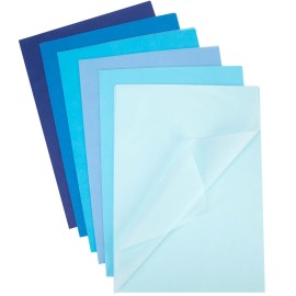 Shindel 330 Sheets Blue Tissue Paper, 14x10 Inch Gift Wrapping Tissue Paper for Gifts Bags DIY Craft Supplies Holiday Birthday Party Packaging Decor