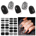 DUKASOU Semi Cured Gel Nail Strips, 28pcs Real Nail Polish Art Stickers/Wraps, Includes Prep Pads, Nail File & Wood Stick, Sticker Nails for Women Girls Kids Diy Decorations Birthday Party Favor Gifts